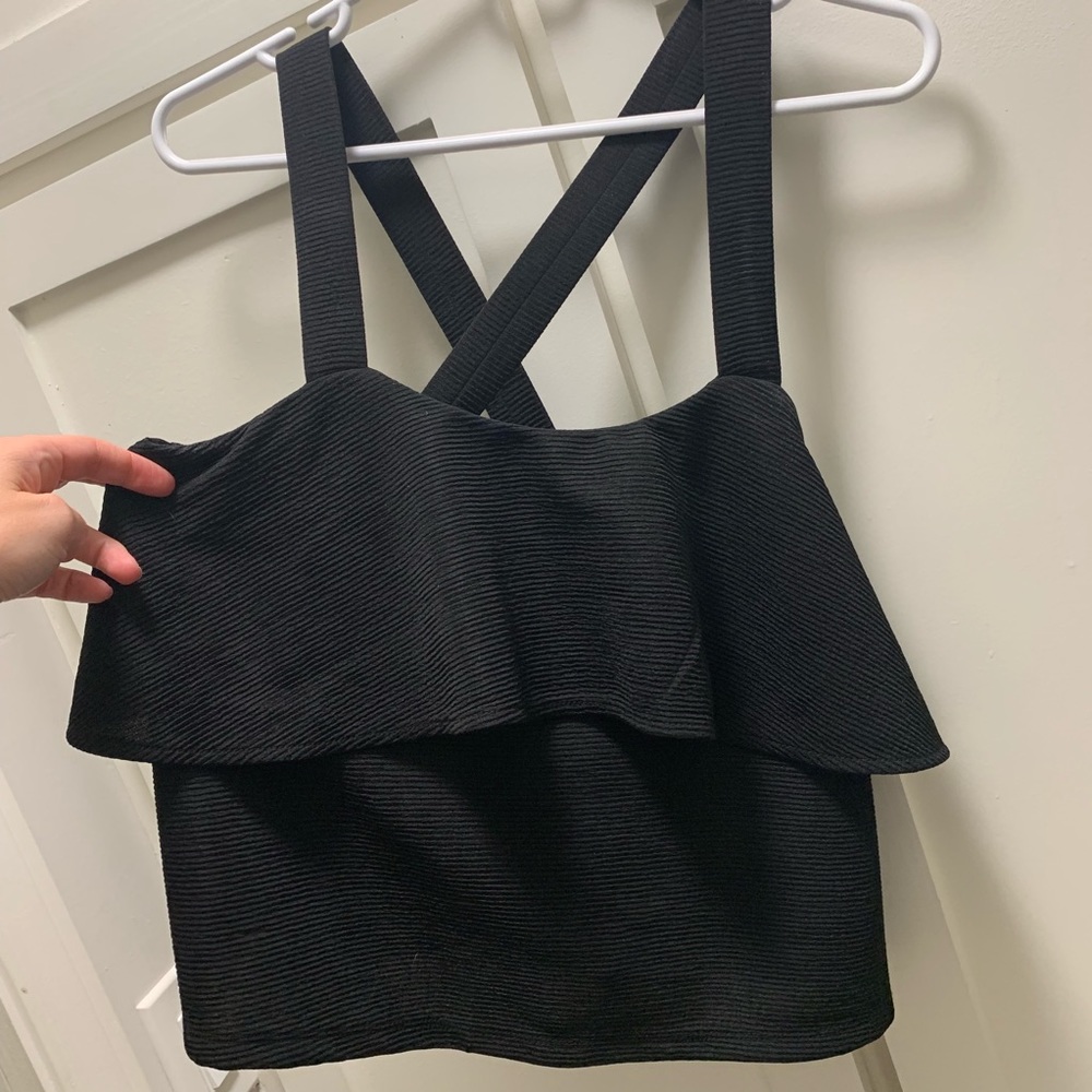 Madewell Texture & Thread Ruffle Top - Picture 2 of 5